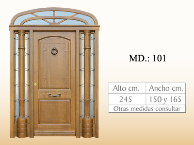 Puerta de calle vanguardista MD101