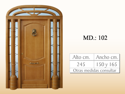 Puerta de calle vanguardista MD102