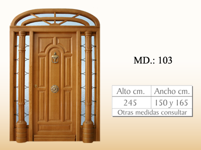 Puerta de calle vanguardista MD103