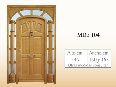 Puerta de calle vanguardista MD104