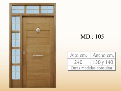 Puerta de calle vanguardista MD105
