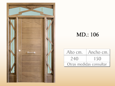 Puerta de calle vanguardista MD106