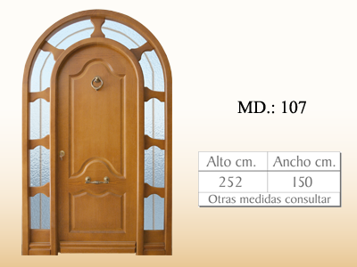 Puerta de calle vanguardista MD107