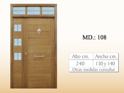 Puerta de calle vanguardista MD108