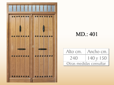 Puertas de calle rusticas MD401
