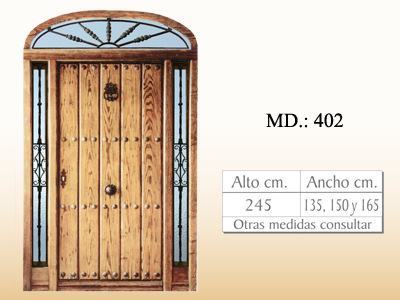 Puertas de calle rusticas MD402