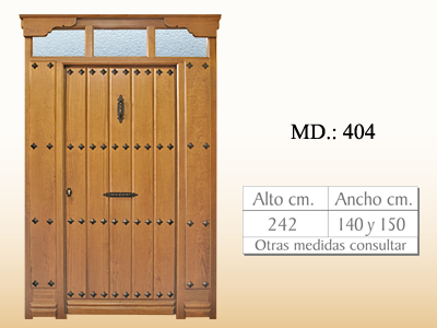 Puertas de calle rusticas MD404