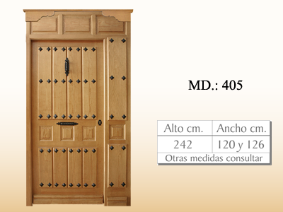 Puertas de calle rusticas MD405