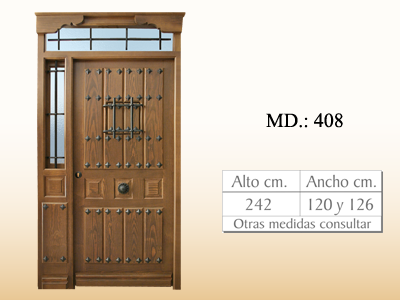 Puertas de calle rusticas MD408