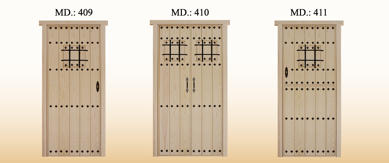 Puertas de calle rusticas