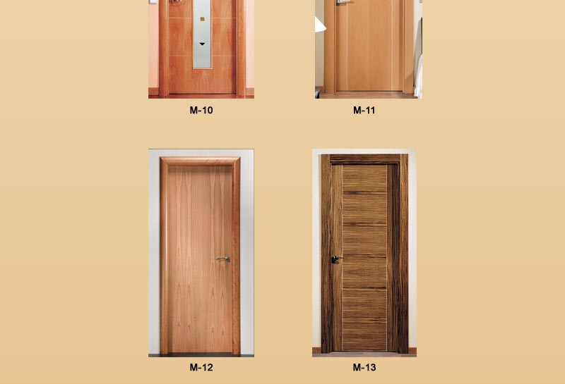 Puertas de interior modernas de fresno